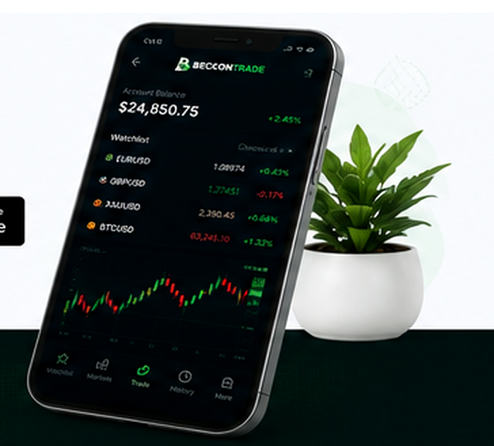 BeckonTrade mobile trading interface